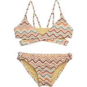 NWT O'Neill Girls Lagoon Stripe Wrap Bikini Set sz 8